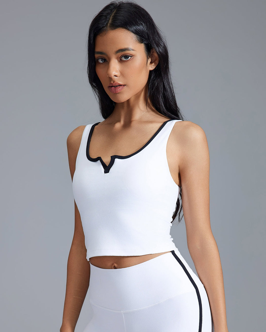 Althea Crop Top - White
