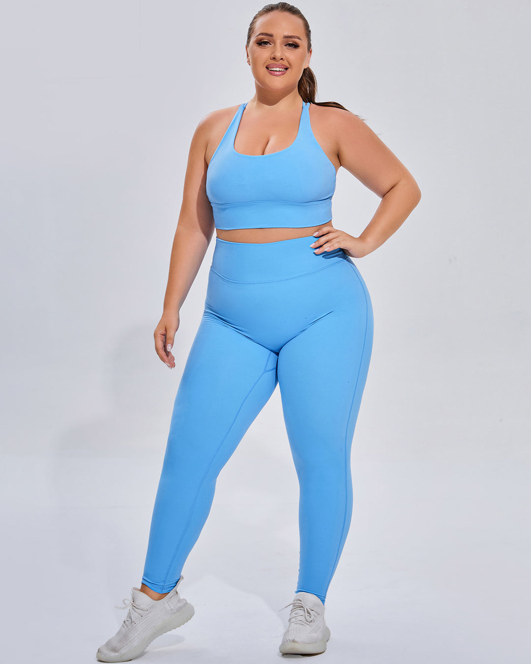 Amaryllis Seamless Leggings - Blue