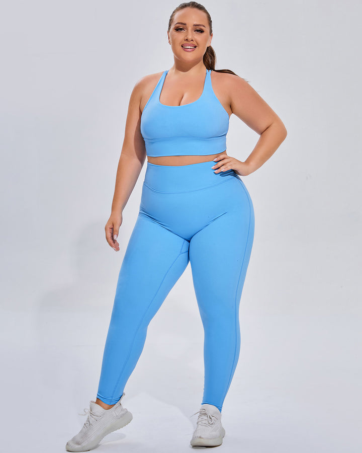 Amaryllis Seamless Leggings - Blue