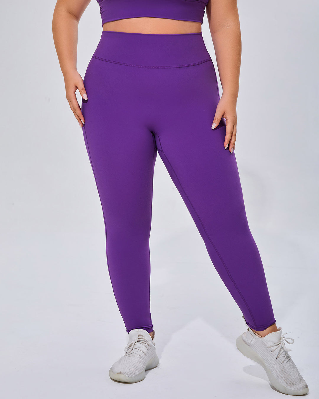 Amaryllis Seamless Leggings - Purple