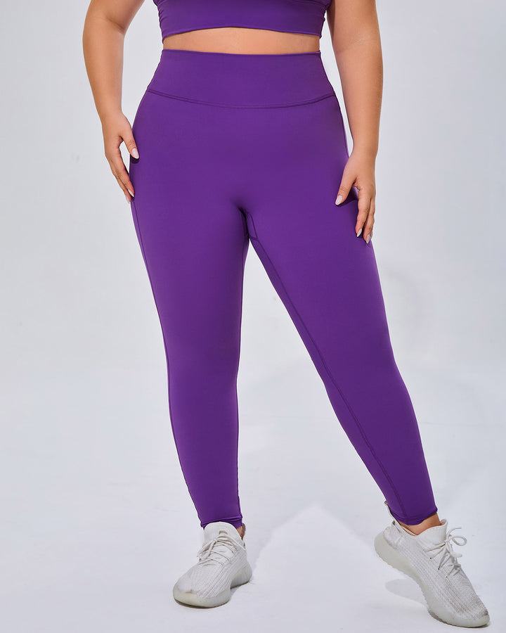 Amaryllis Seamless Leggings - Purple