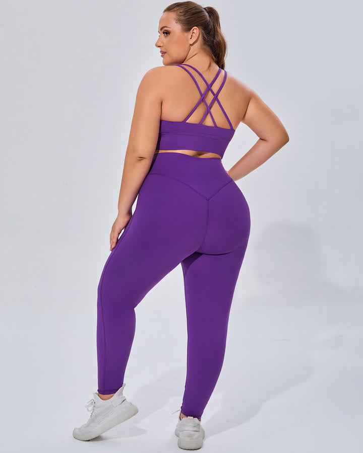 Amaryllis Seamless Leggings - Purple