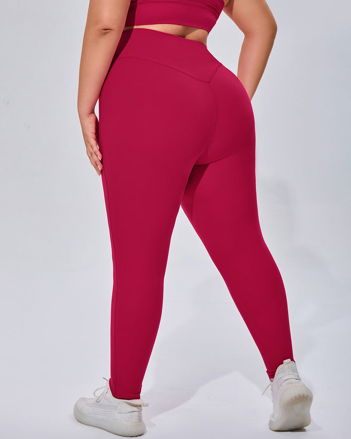 Amaryllis Seamless Leggings - Red