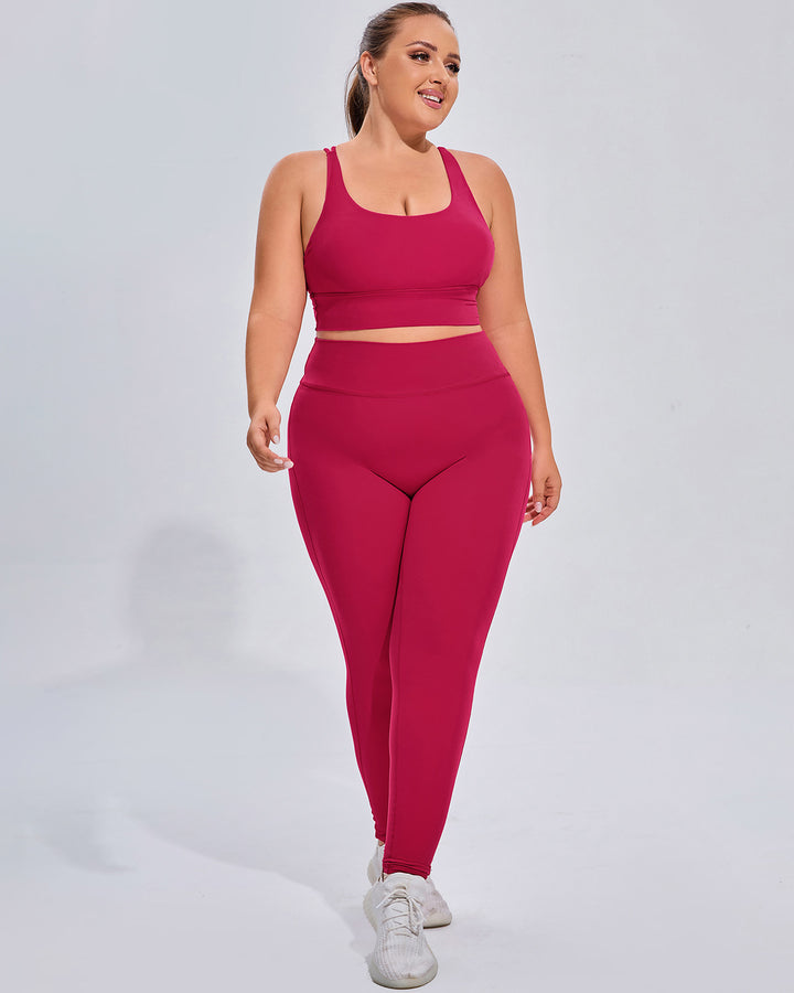 Amaryllis Seamless Leggings - Red