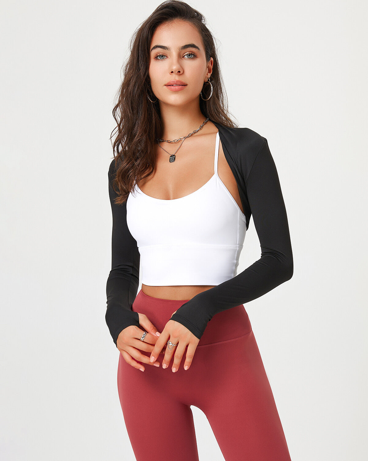 Angelica Long Sleeve - Black – Amelia Activewear