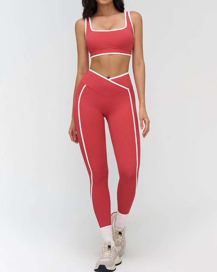 Anika Seamless Leggings - Red