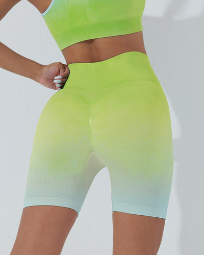 Arabella Seamless Shorts - Lime