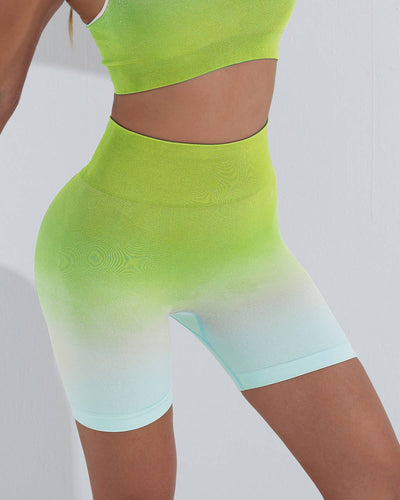 Arabella Seamless Shorts - Lime