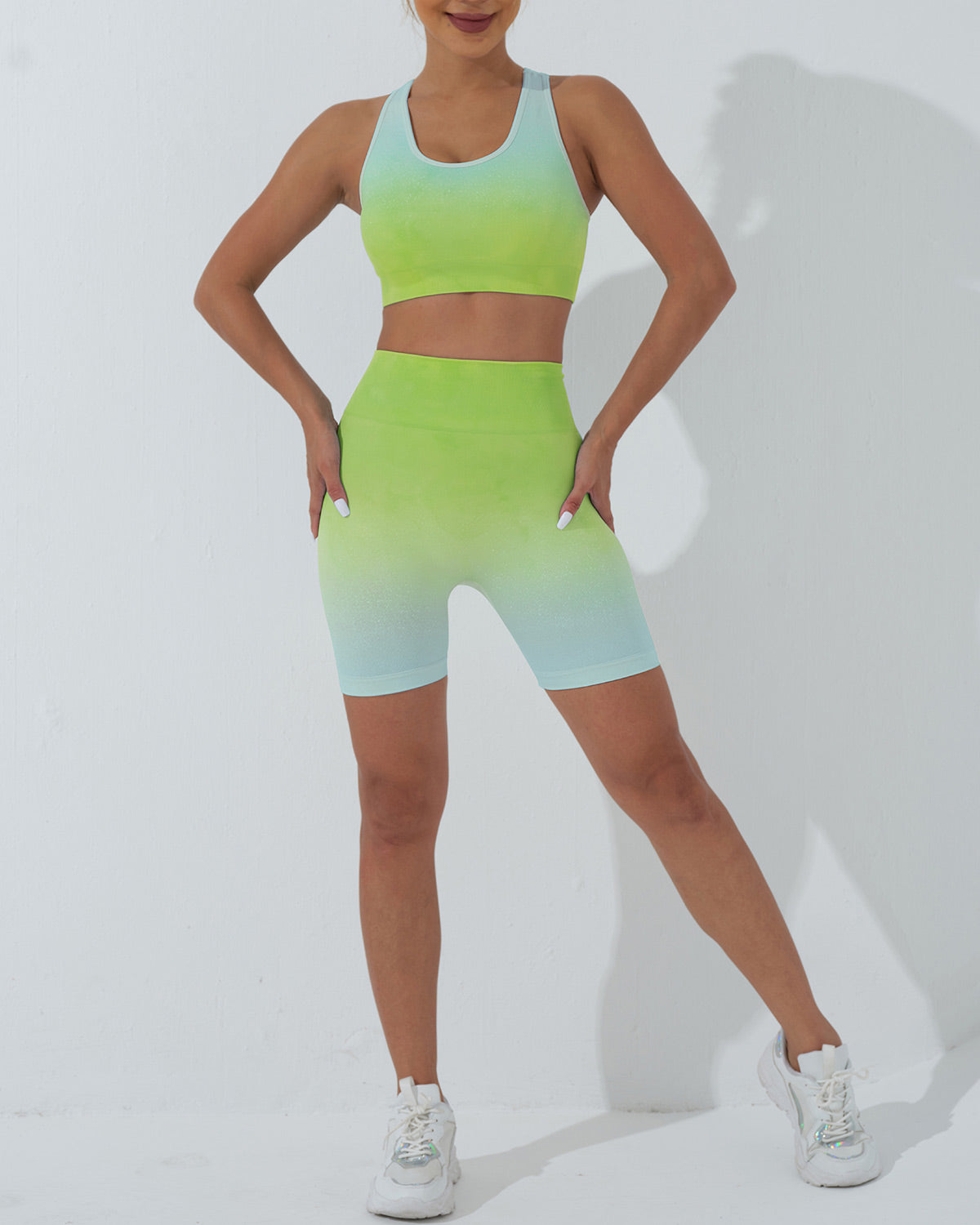 Arabella Seamless Shorts - Lime