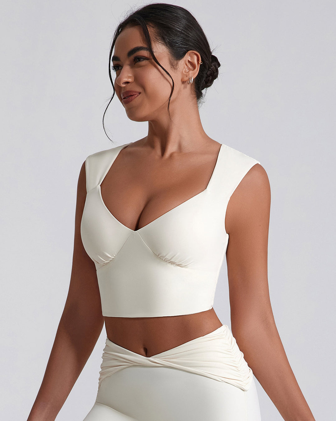 Astrid Crop Top - Beige
