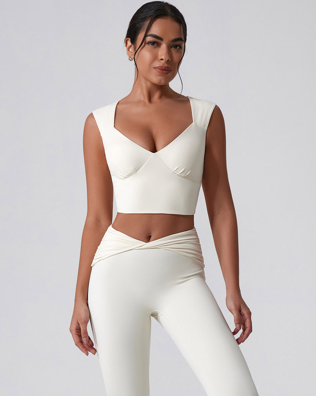 Astrid Crop Top - Beige