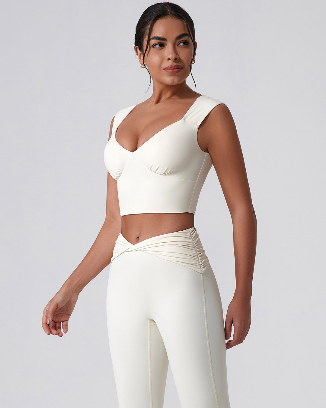 Astrid Crop Top - Beige