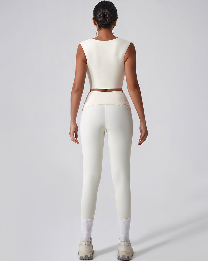 Astrid Crop Top - Beige
