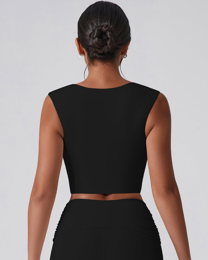 Astrid Crop Top - Black