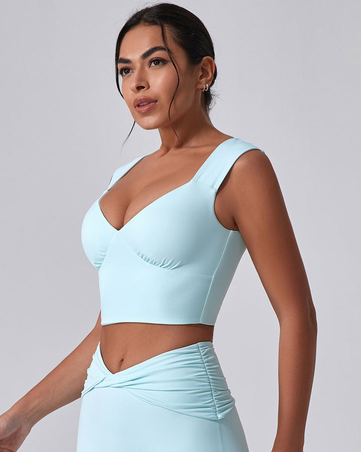 Astrid Crop Top - Blue
