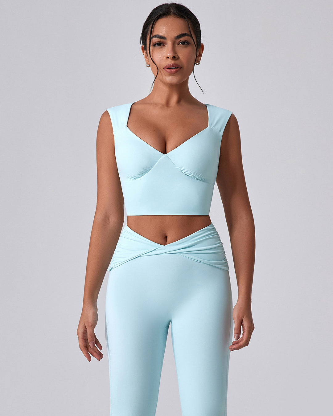 Astrid Crop Top - Blue