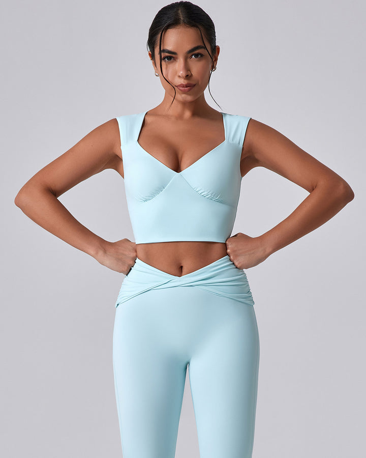 Astrid Crop Top - Blue