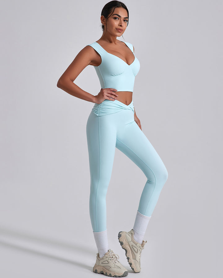 Astrid Crop Top - Blue