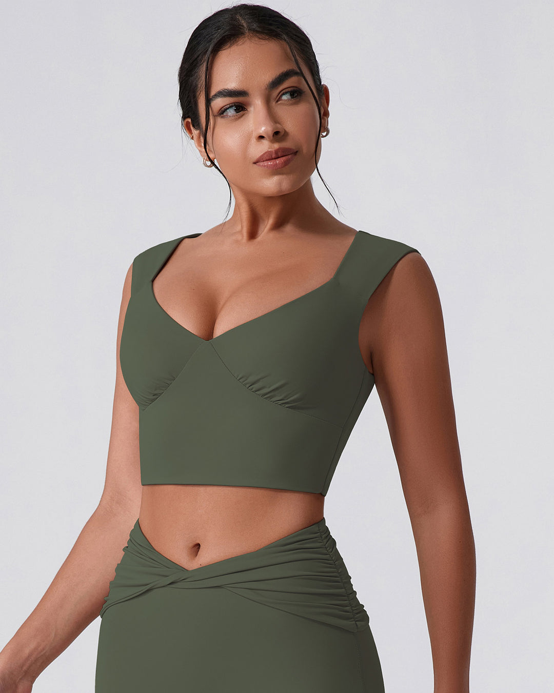 Astrid Crop Top - Green