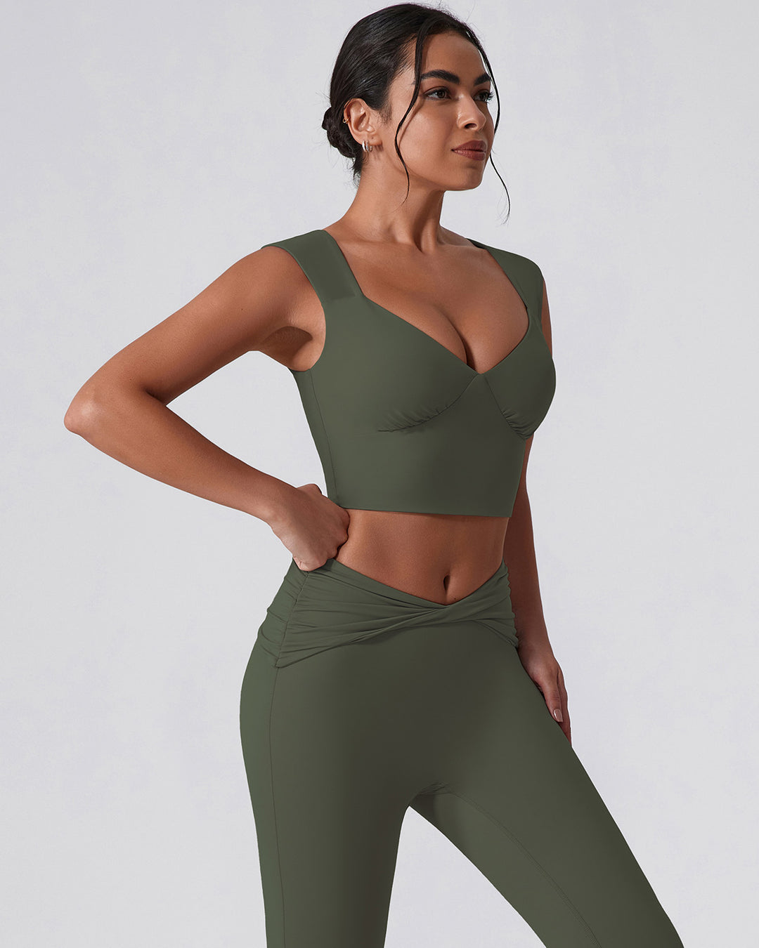 Astrid Crop Top - Green