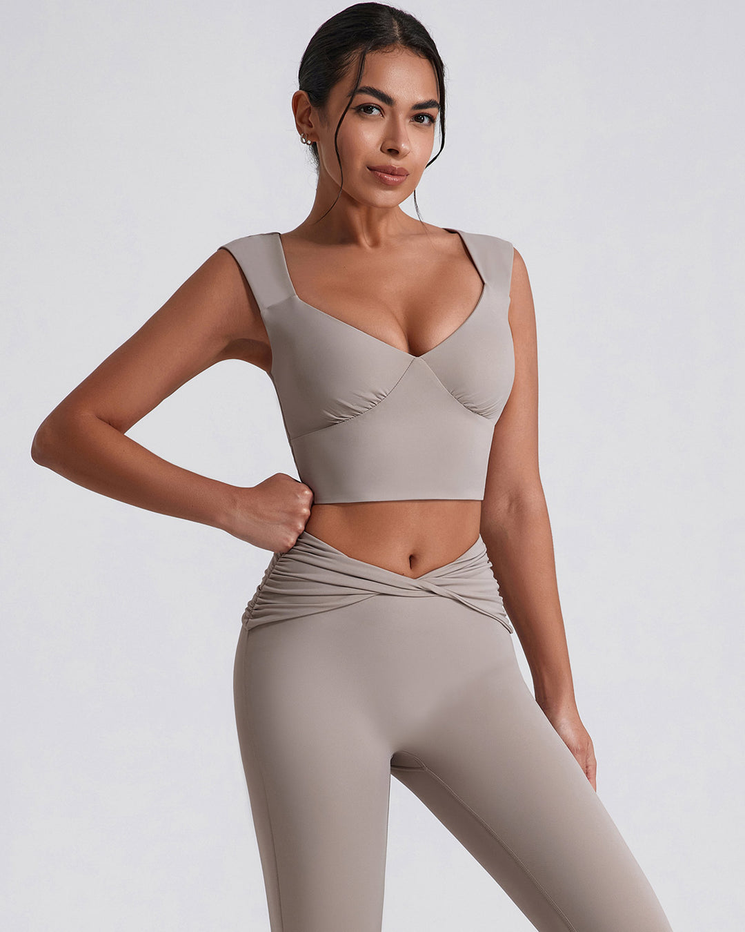 Astrid Crop Top - Khaki