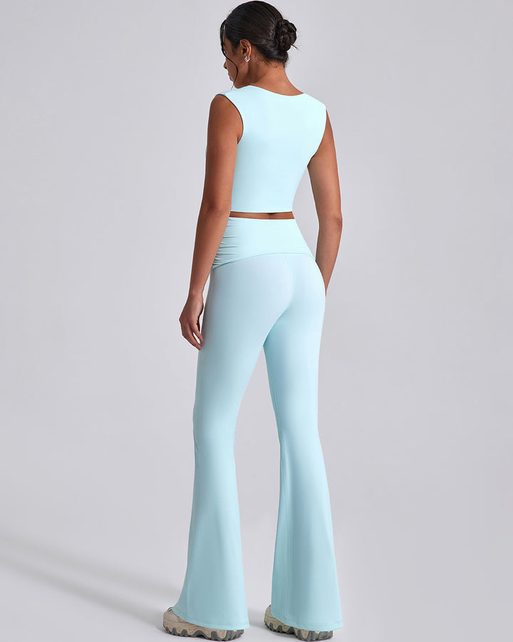 Astrid Flare Leggings - Blue