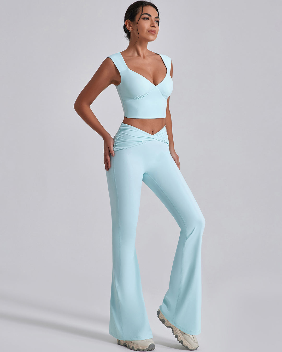 Astrid Flare Leggings - Blue