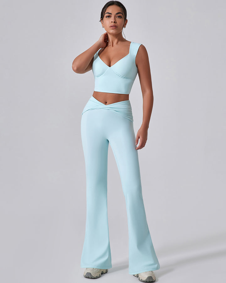 Astrid Flare Leggings - Blue