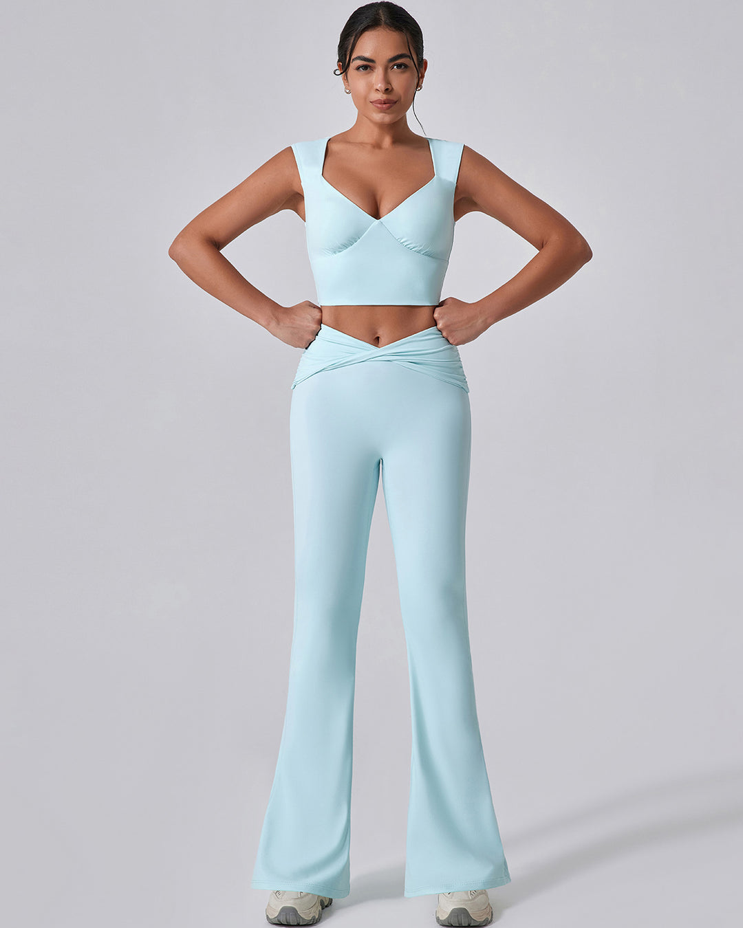 Astrid Flare Leggings - Blue
