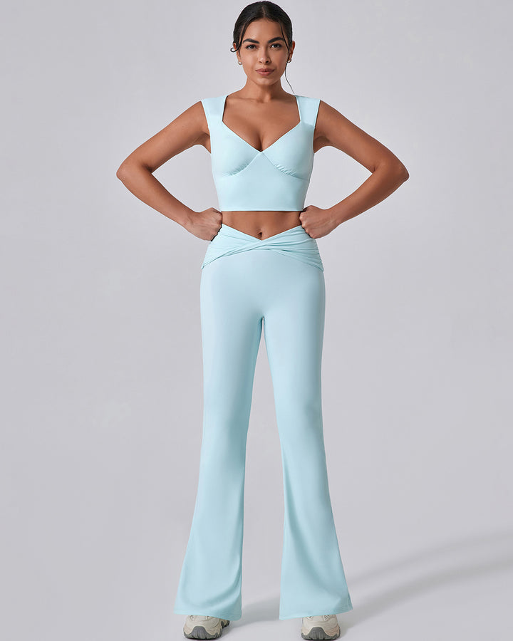 Astrid Flare Leggings - Blue