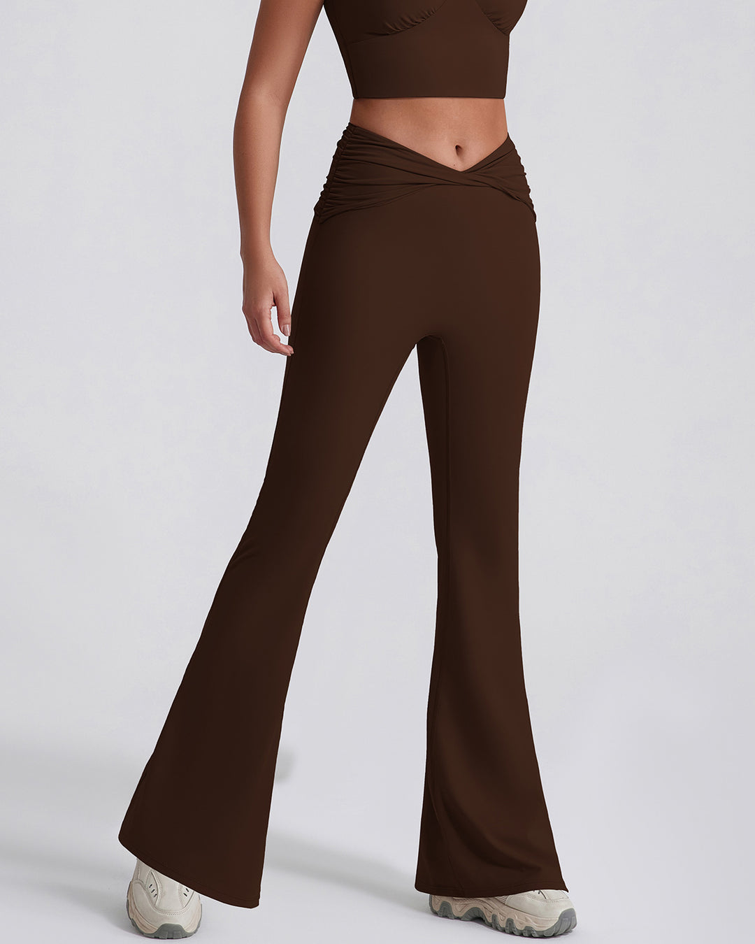 Astrid Flare Leggings - Brown