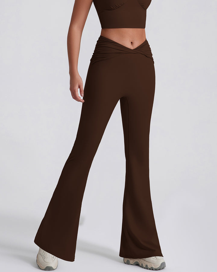 Astrid Flare Leggings - Brown