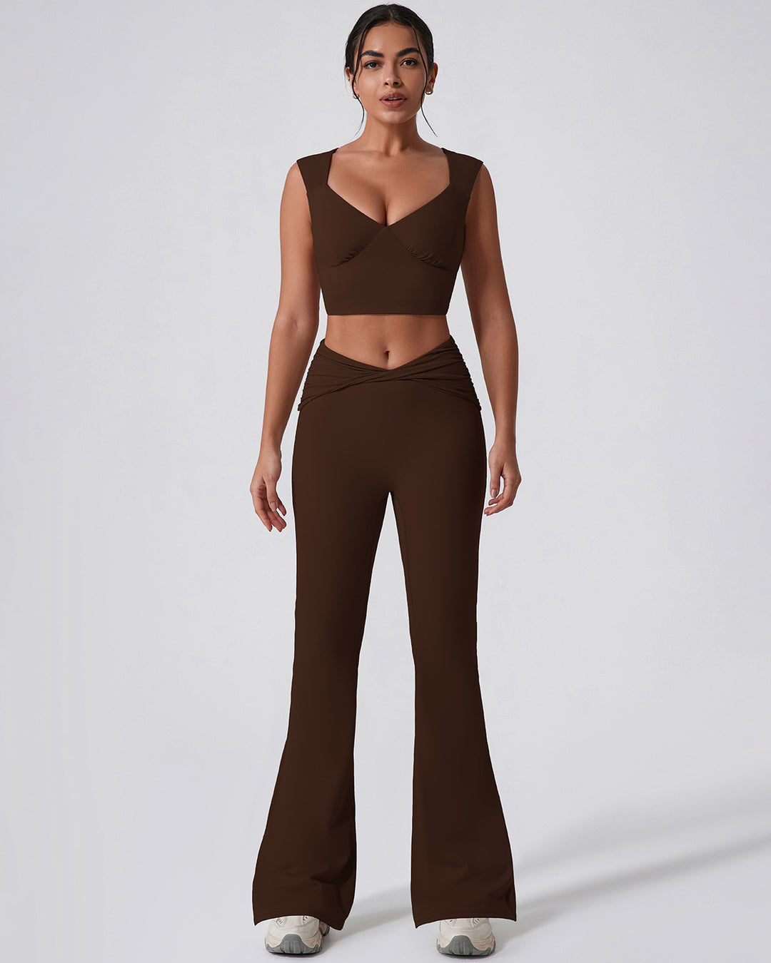 Astrid Flare Leggings - Brown