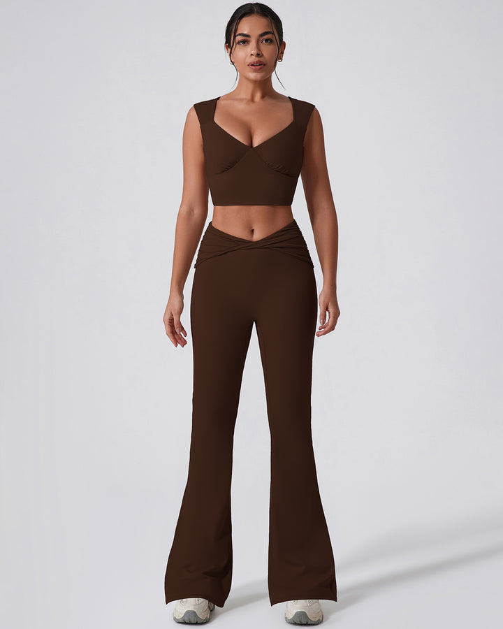Astrid Flare Leggings - Brown