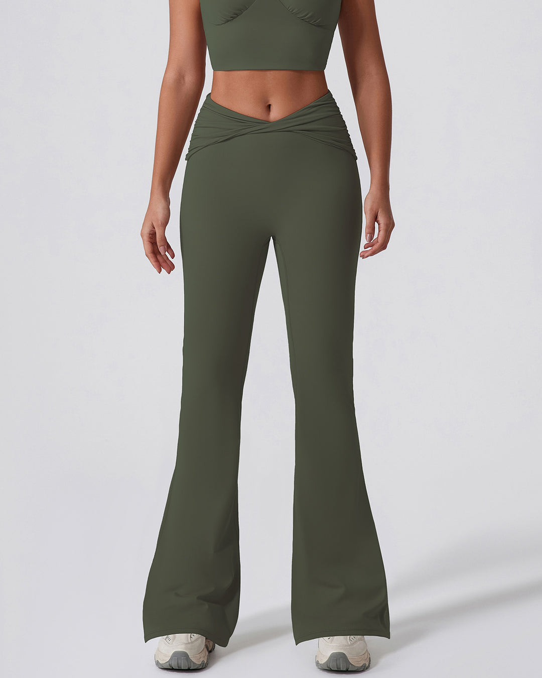 Astrid Flare Leggings - Green