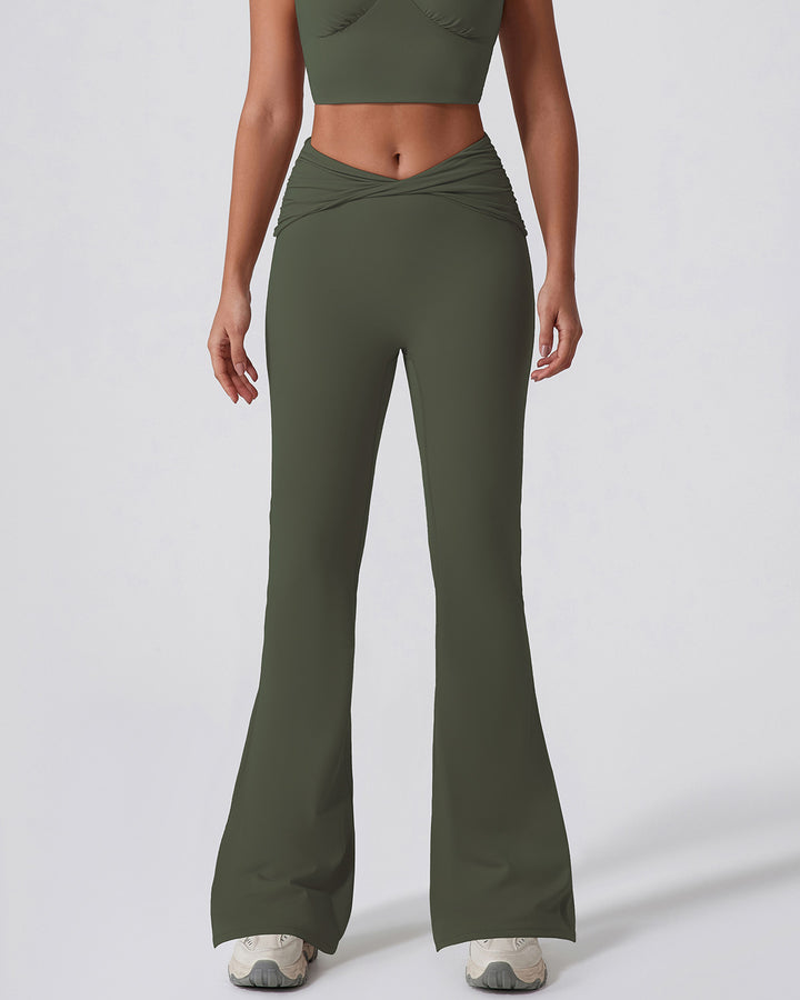 Astrid Flare Leggings - Green