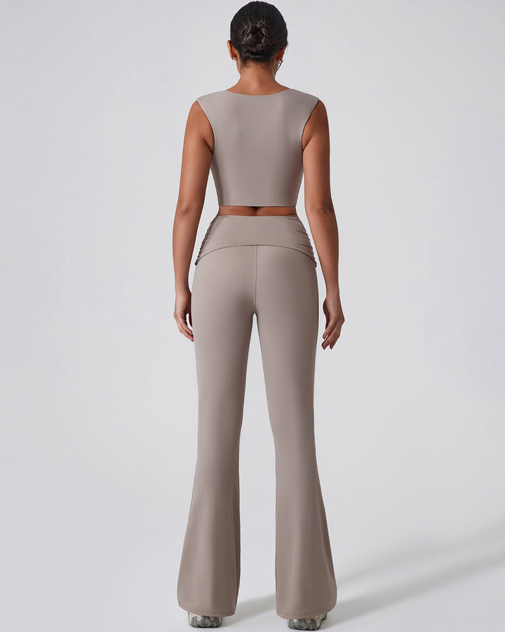 Astrid Flare Leggings - Khaki
