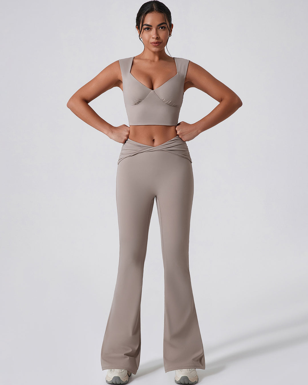 Astrid Flare Leggings - Khaki