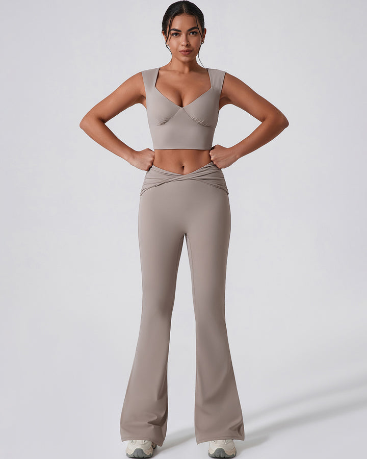 Astrid Flare Leggings - Khaki