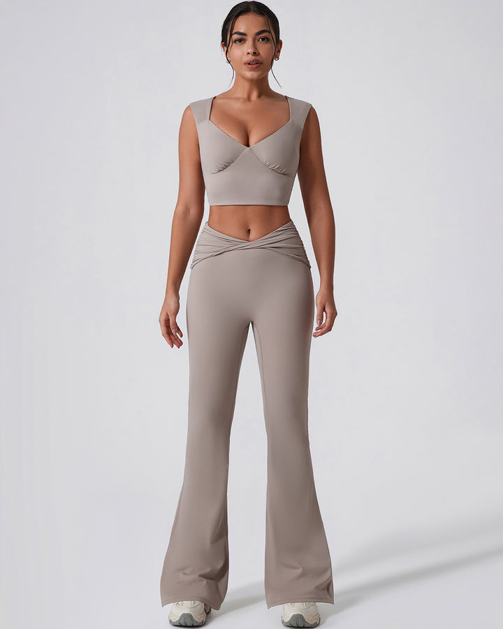Astrid Flare Leggings - Khaki