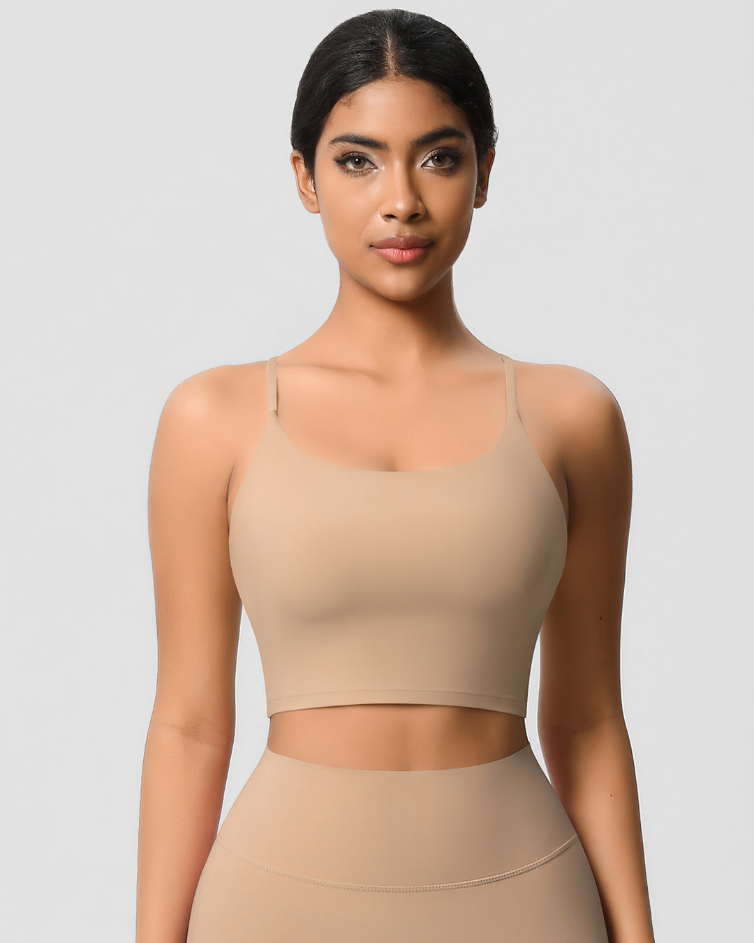 Ava Crop Top - Apricot