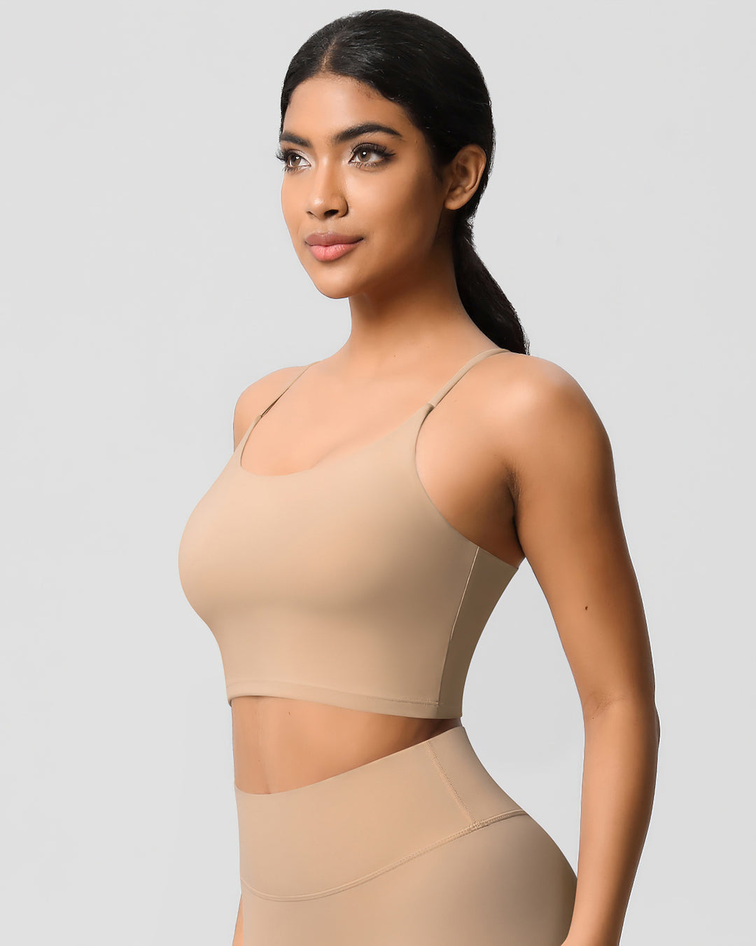 Ava Crop Top - Apricot