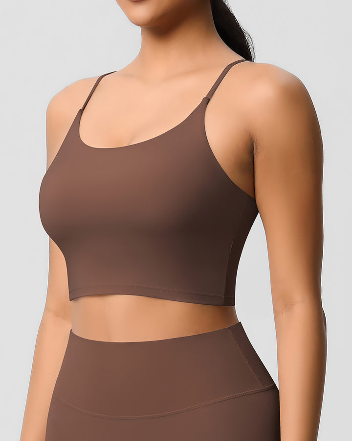 Ava Crop Top - Brown