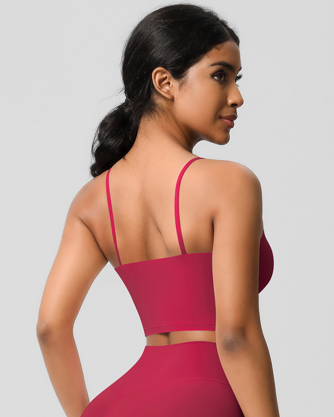 Ava Crop Top - Cerise