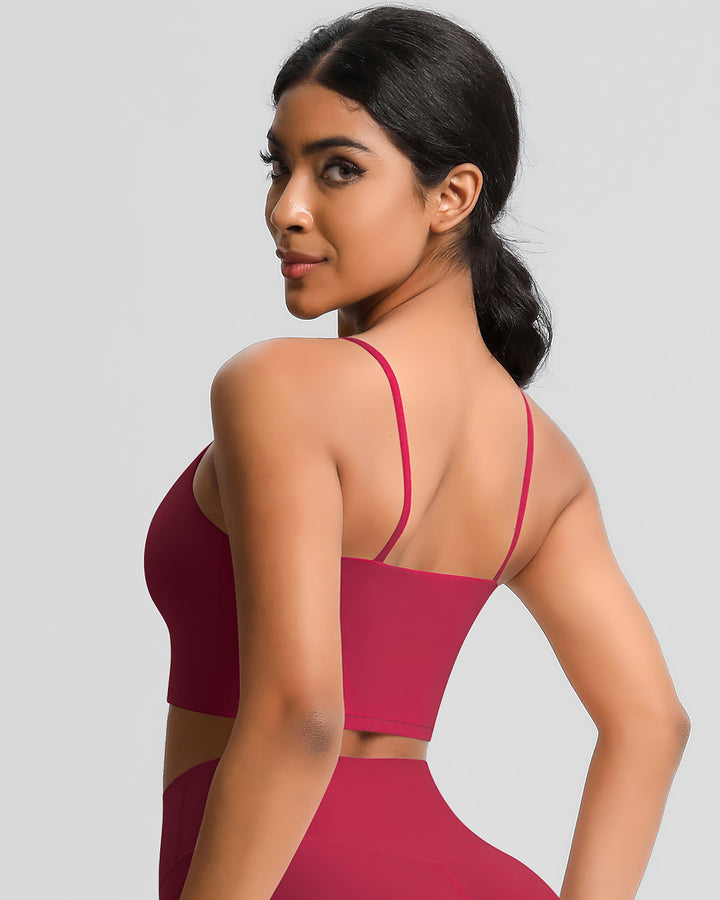 Ava Crop Top - Cerise