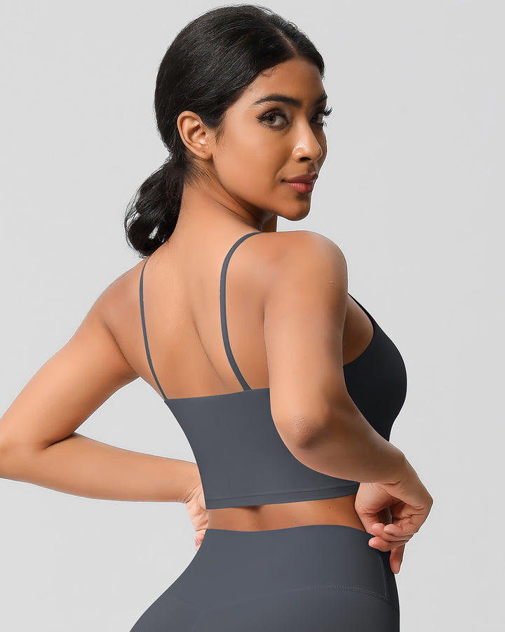 Ava Crop Top - Dark Grey