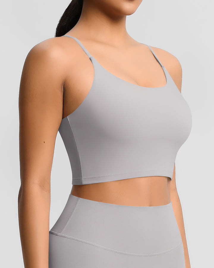 Ava Crop Top - Light Grey