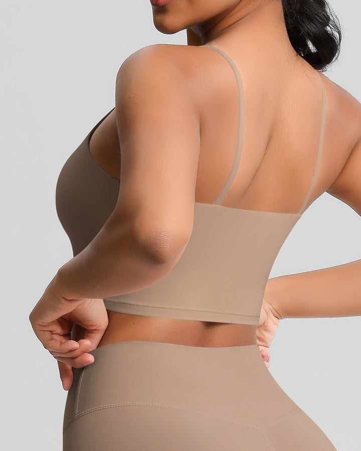 Ava Crop Top - Mocha