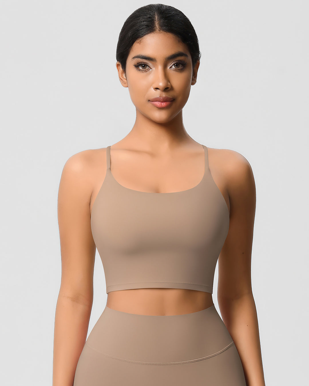 Ava Crop Top - Mocha