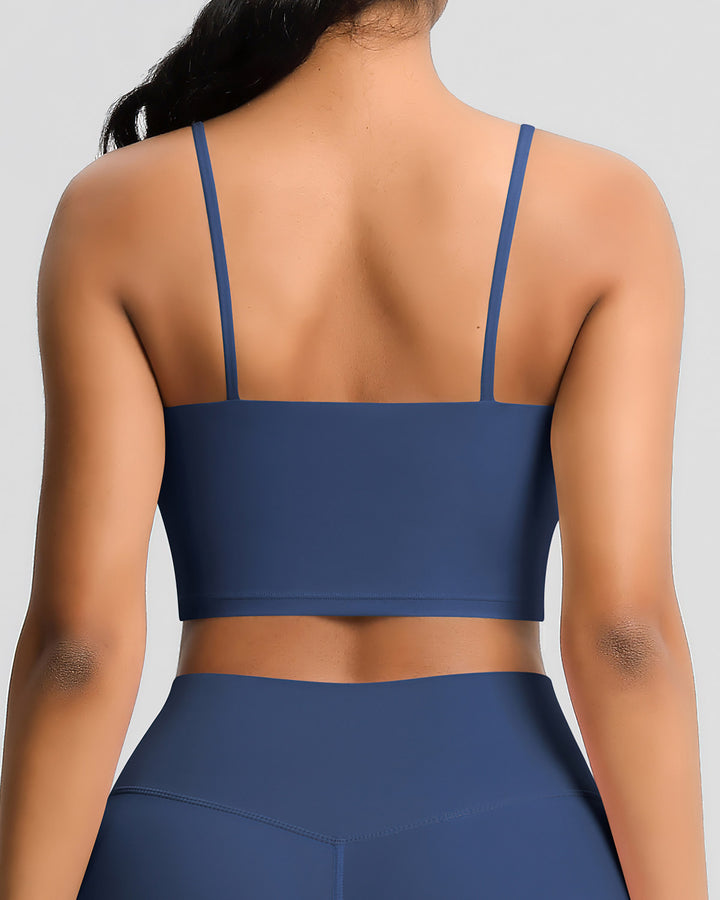 Ava Crop Top - Navy